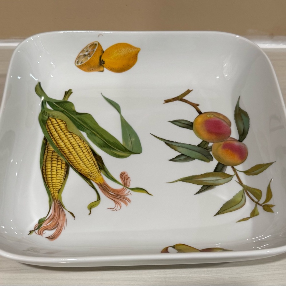 Vintage Royal Worcester Evesham 'M' Serving Bowl Compliments of Panasonic Genius